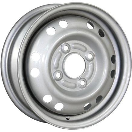 Trebl 6445 6x15 4*100 ET39 DIA56.6 Silver Штампованный