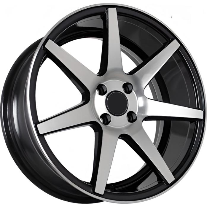 FF 862 7.5x17 4*100 ET28 DIA73.1 Black Machined Face Литой