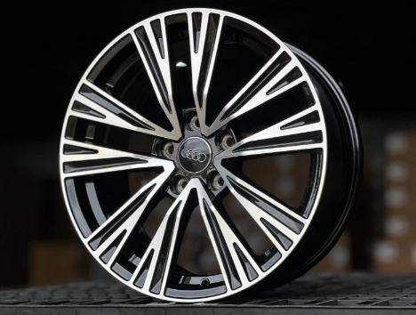 Литые диски AUDI FlowForming (черный) GLOSS BLACK FACE 18” 5x112 ET35 8J D66.6