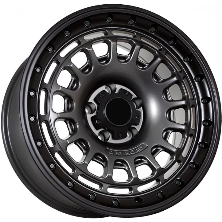 FF KF60 8.5x18 6*139.7 ET10 DIA110.1 Matt Gunmetal with Matt Black Литой