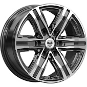 K&K R8 7.5x17 6*114.3 ET30 DIA66.1 Алмаз черный Литой