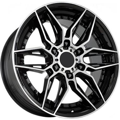 Kipardo KF66 8.5x18 6*139.7 ET15 DIA108.1 Black Machined Face Литой
