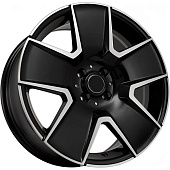 Kipardo KF61 7.5x17 5*112 ET40 DIA73.1 Gloss Black Machined Face Литой