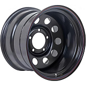 Off Road Wheels Toyota Land Cruiser 100/105 8x16 5*150 ET-24 DIA113.1 Black Штампованный