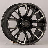 Диски Anzoo JT256-8 9.0x18/6x139,7 D110.1 ET0 Matt Black+Milling Spoke