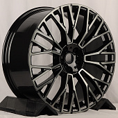 Диски Powcan 3S1111 9.5x22/5x112 D66.6 ET37 BKF black clear