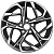 Khomen KHW 1716 7x17 5*110 ET45 DIA67.1 Black-FP Литой