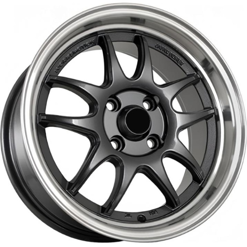 FF JT072 8.25x15 4*100 ET25 DIA73.1 Gunmetal Machine Lip Литой