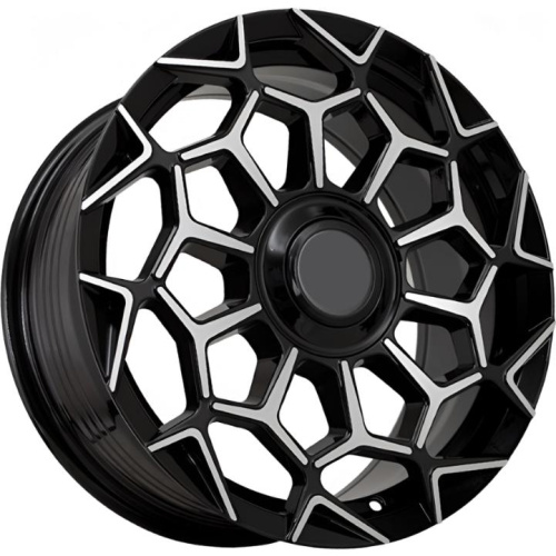 Kipardo KF65 7.5x17 4*108 ET25 DIA73.1 Gloss Black Machined Face Литой