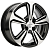 Khomen KHW 1502 6x15 4*100 ET45 DIA56.6 Black-FP Литой