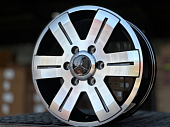 Литые диски Mercedes 16, 6x130, GLOSS BLACK FACE (ET: 55, DIA: 84.1, W: 7)