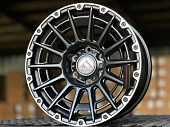 Литые диски OFF ROAD FlowForming SATIN BLACK POLISH LIP 18” 6x139.7 ET0 8.5J D110.1