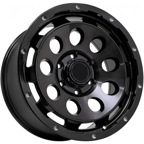 Kipardo KF59 8.5x18 6*139.7 ET15 DIA110.1 Black Polish Литой