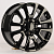 Диски Anzoo H843F 7.5x17/6x139.7 D106.1 ET25 Gloss Black (Пресс-шайба)