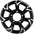 Khomen KHW 1505 5.5x15 5*139.7 ET5 DIA98.5 Black-FP Литой