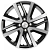 Khomen KHW 1609 6x16 4*100 ET47 DIA56.6 Black-FP Литой