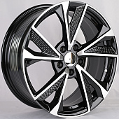 Диски RGW Wheels FC-124 7.5x17/5x108 D73.1 ET35 Gloss Black Machined Face