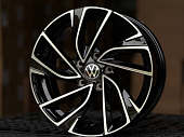 Литые диски Volkswagen 16, 5x112, GLOSS BLACK FACE (ET: 40, DIA: 57.1, W: 7)